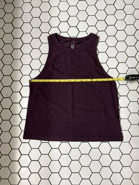 Beyond Yoga Featherweight Rebalance Tank Eggplant Purple Heather XS